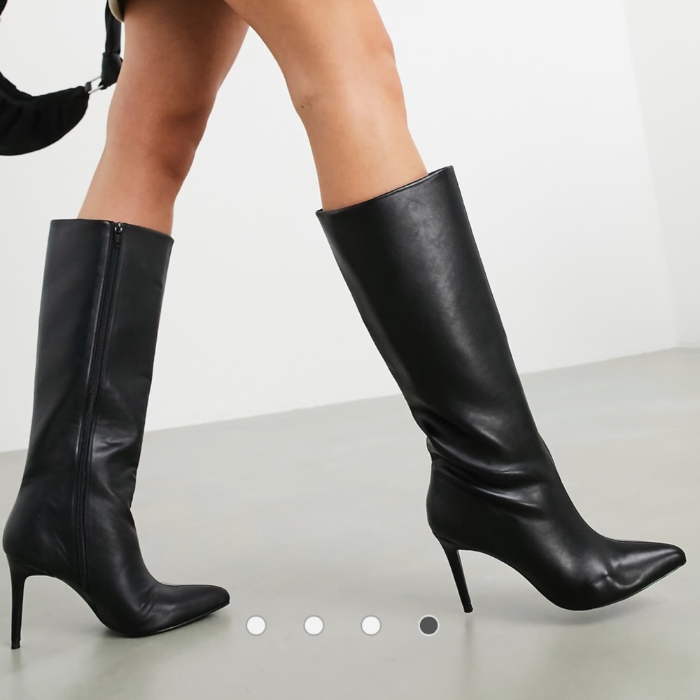 ASOS Design Claudia Knee High Boots in Black - New Never Worn - Size 9